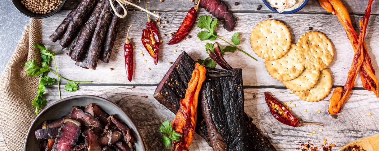 A selection of delicious biltong